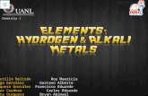 Elements   hydrogen and alkali metals