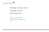 Hedge Funds and Hedge Fund Derivatives