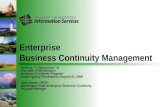 Enterprise Business Continuity Management