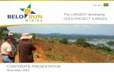 Belo Sun Presentation November 2012