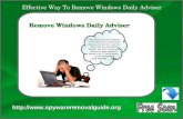 Remove Windows Daily Adviser In Few Simple Automatic Steps