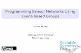 Programming Sensor Networks Using Event-based Groups