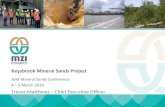 Trevor Matthews, MZI Resources Ltd: Keysbrook and Tiwi Islands Mineral Sands Projects