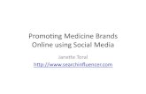Promoting Medicine Brands Online using Social Media by Janette Toral