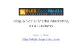 Blog and Social Media Marketing as a Business