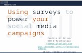 Using surveys to power your social media campaigns