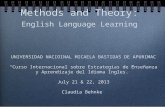 Curso Internacional UNAMBA June 2013: SLA Methods and Theory