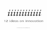 iiiiiiiiiiii 12 ideas on innovation