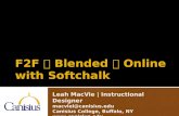 Softchalk F2fBlended Sept 2012 presentation