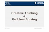 Creative thinking and problem solving