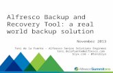 Alfresco Backup and Recovery Tool: a real world backup solution for Alfresco