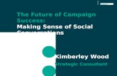 The Future of Campaign Success: Making Sense of Social Conversations. Kimberley Wood, Client Success Director, Bazaarvoice