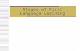 Stages of first language learning