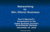 Networking to Win Business
