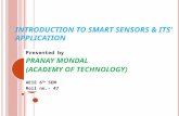 Introduction to smart sensors & its’ application