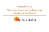 How to Attempt Quizzes and Review Feedback