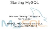 "Swimming with Dolphins the History and Future of MySQL" by Michael Monty Widenius @ eLiberatica 2007