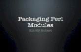 Packaging Perl Modules