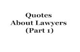 Quotes About Lawyers Part 1