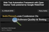 Web Test Automation Framework  - IndicThreads Conference