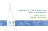 Using AutoIt for Millennium Task Automation
