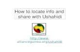 How to help Alliance Guinea -Ushahidi Project