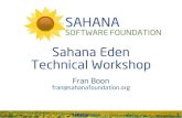 SahanaCamp NYC Day 3: Eden Technical Workshop