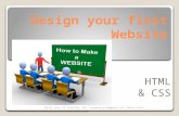 Design your first website using HTML