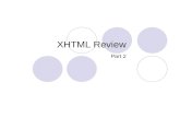 Xhtml Part2