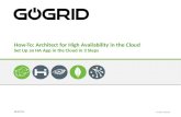 How-To Architect for High Availability in the Cloud