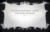 Censorship and propaganda in nazi Genrmany