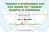 Teacher certification policy in indonesia what do we know so far?