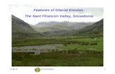 Glaciation in the Nant Ffrancon Valley