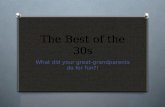 The best of the 30s