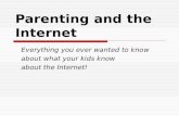 Parenting And The Internet Ppt