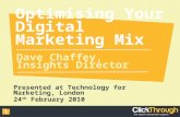 Optimising Your Digital Marketing Mix