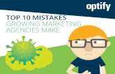 Top10 mistakes growing marketing agencies make