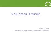 Volunteer Trends March 2009