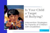 Is your child a target of bullying