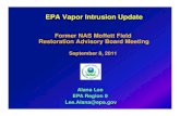 EPA Update to the Moffett Restoration Advisory Board Regarding Vapor Intrusion