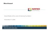 Social Media Strategy At Lance Armstrong Foundation   Naydo Blackbaud Webinar   November 2009