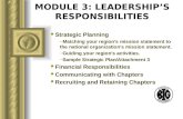 MODULE 3: LEADERSHIP'S RESPONSIBILITIES Strategic Planning