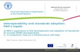 Interoperability and standards adoption FAO’s inputs  (ICT2010  Networking Session)