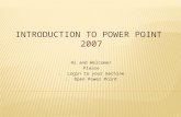 Introduction to Powerpoint 2007