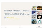 Mobile Innovation Companies Sweden Show
