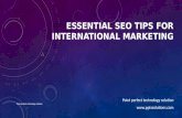 Essential SEO Services Tips for International Marketing