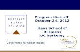 Berkeley Board Fellows Kick Off 10-24-2012