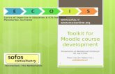 Toolkit for Moodle course development; Pieter van der Hijden; Moodlemoot, Edinburgh UK, 2014
