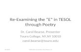 Re examining the e in tesol