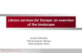 Library services for Europe: an overview of the landscape by Louise Edwards